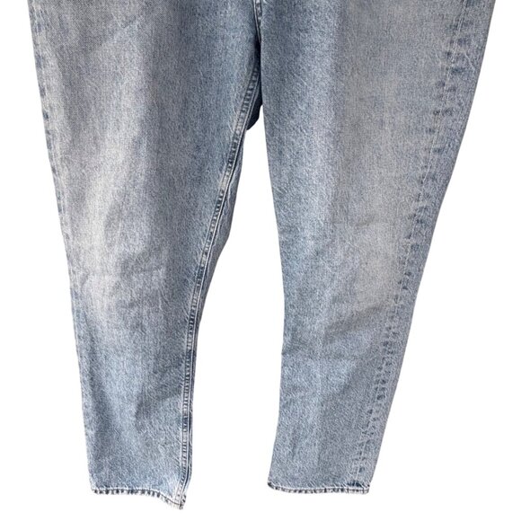 AGOLDE High Rise Straight Crop Jeans Size 30x26 Light Wash Button Fly Organic - Picture 5 of 10